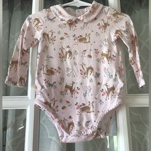 Angel Dear size 6-12 months peter pan collar viscose from bamboo bodysuit EUC